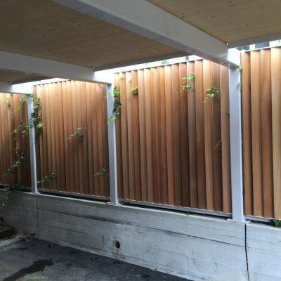 7.1 Sichtschutz Vertikal Zedern Gehobelt