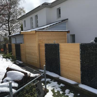 9.2 Sichtschutz Fichte Lasiert Zw. Gitter